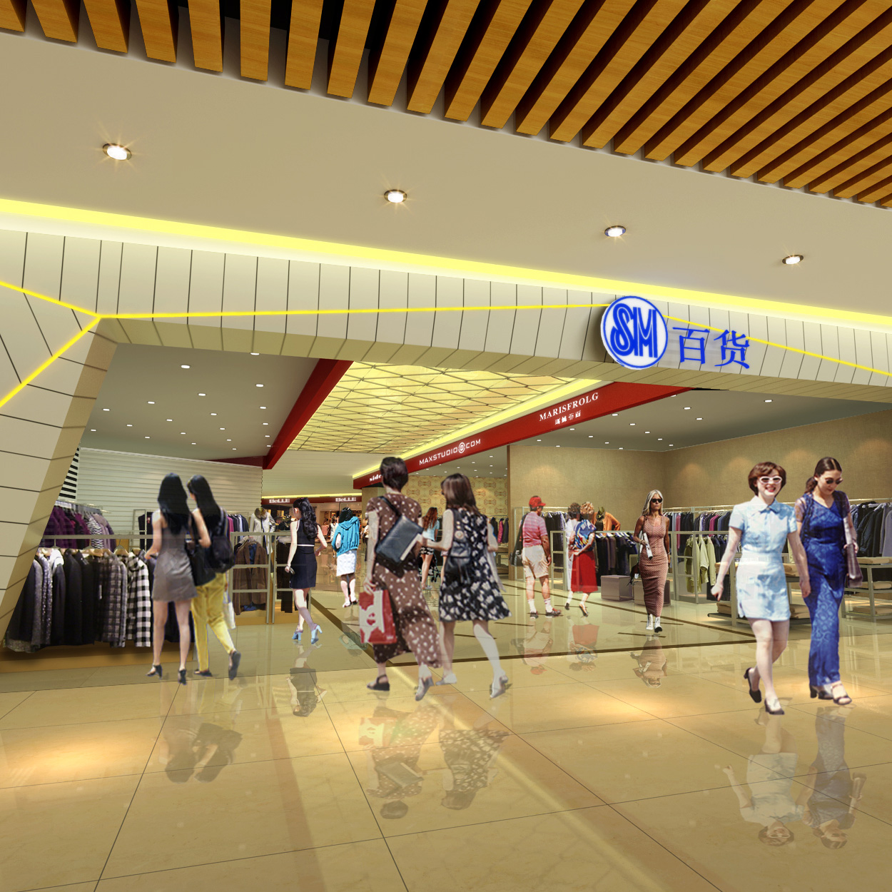 淄博盛名吉成百貨有限公司監(jiān)控、背景音樂、綜合布線項目